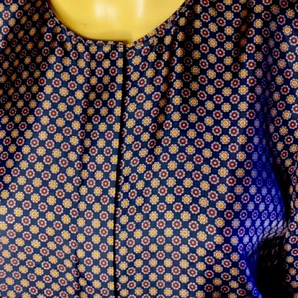 Lafayette 148 New York Tops | Lafayette 148 Neck Mao Blouse Sz M - Picture 5 of 8